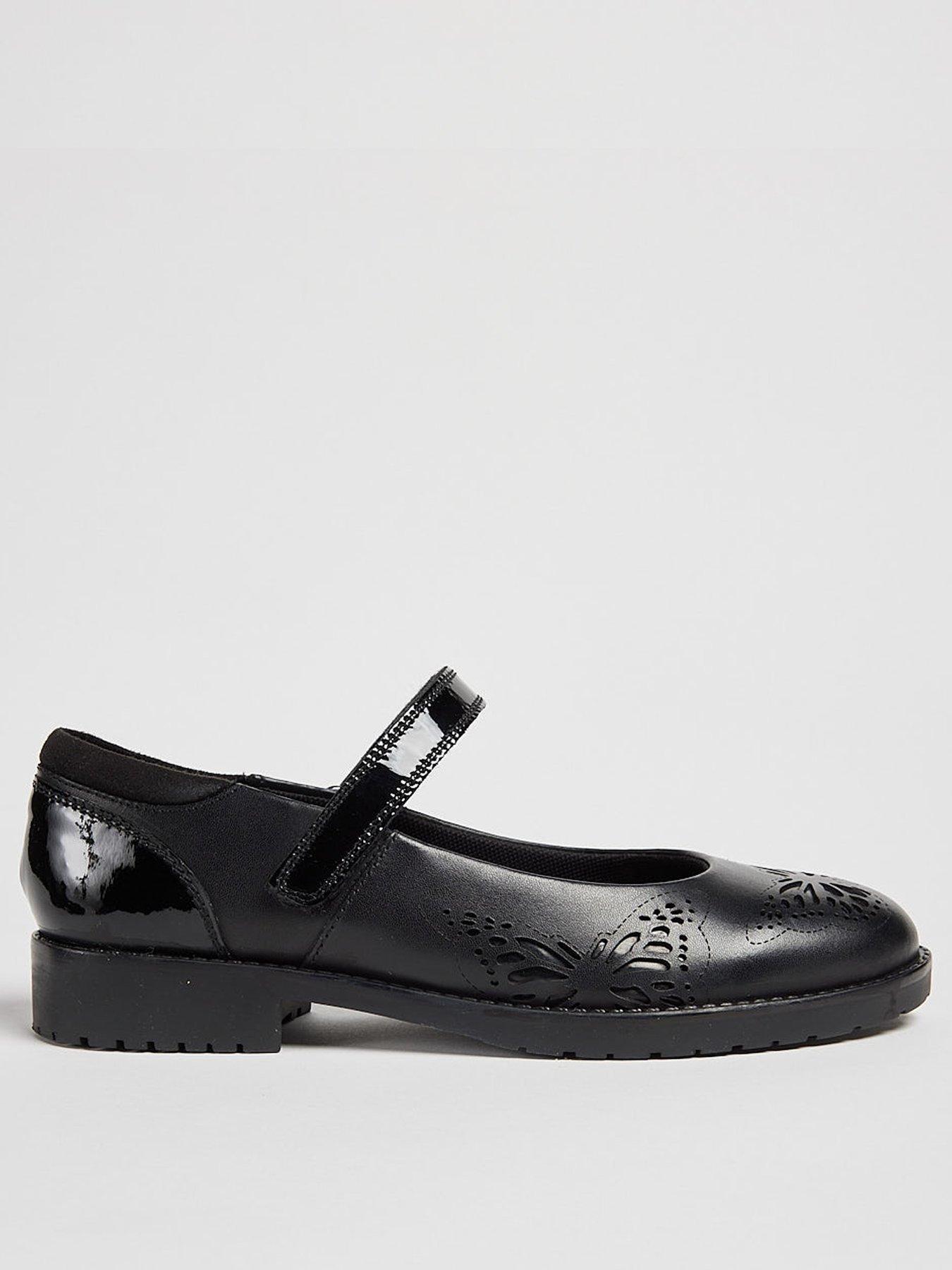 Jammy Butterfly School Shoe Black