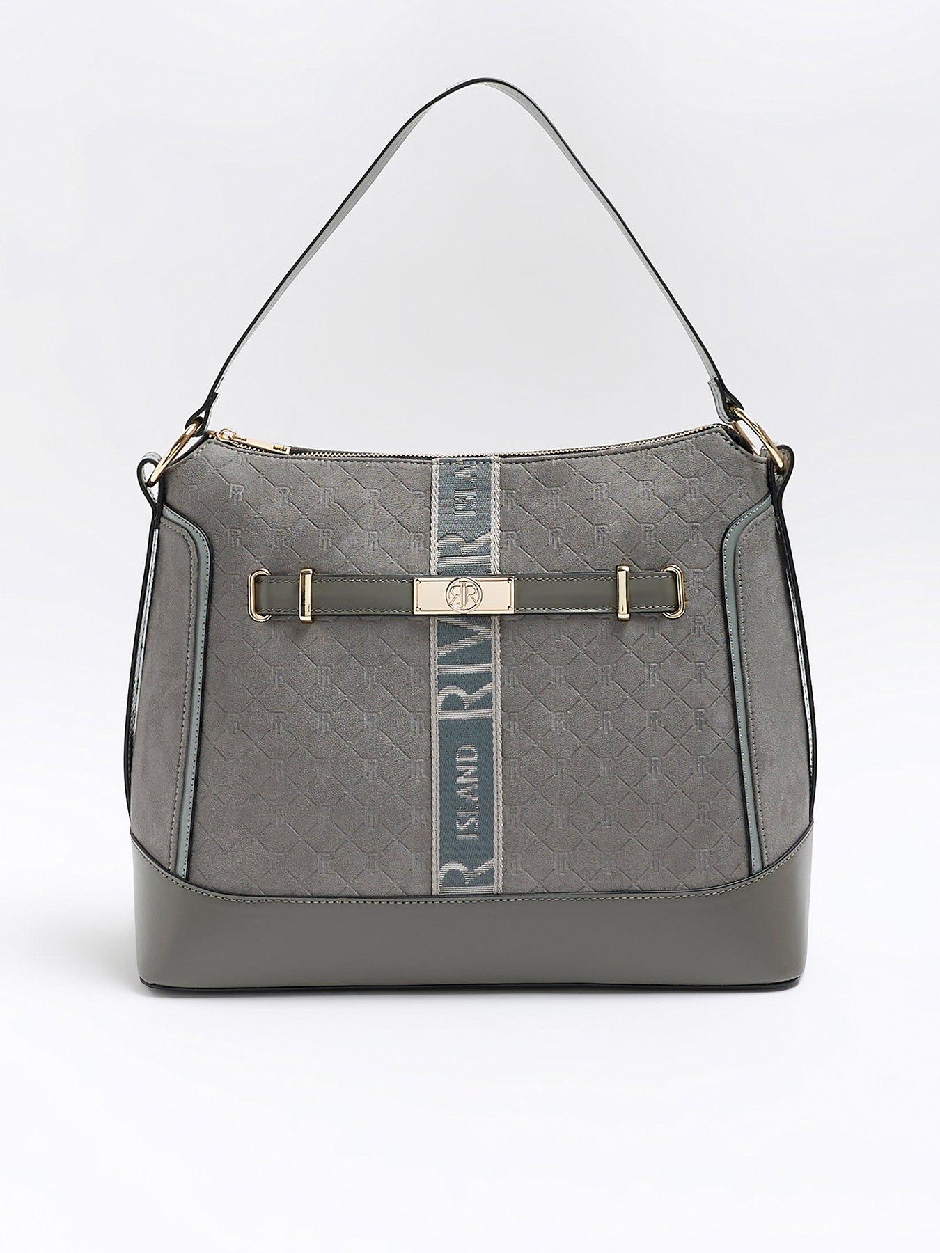 Buy River Island Grey Monogram Webbing Cross-Body Bag from Next USA