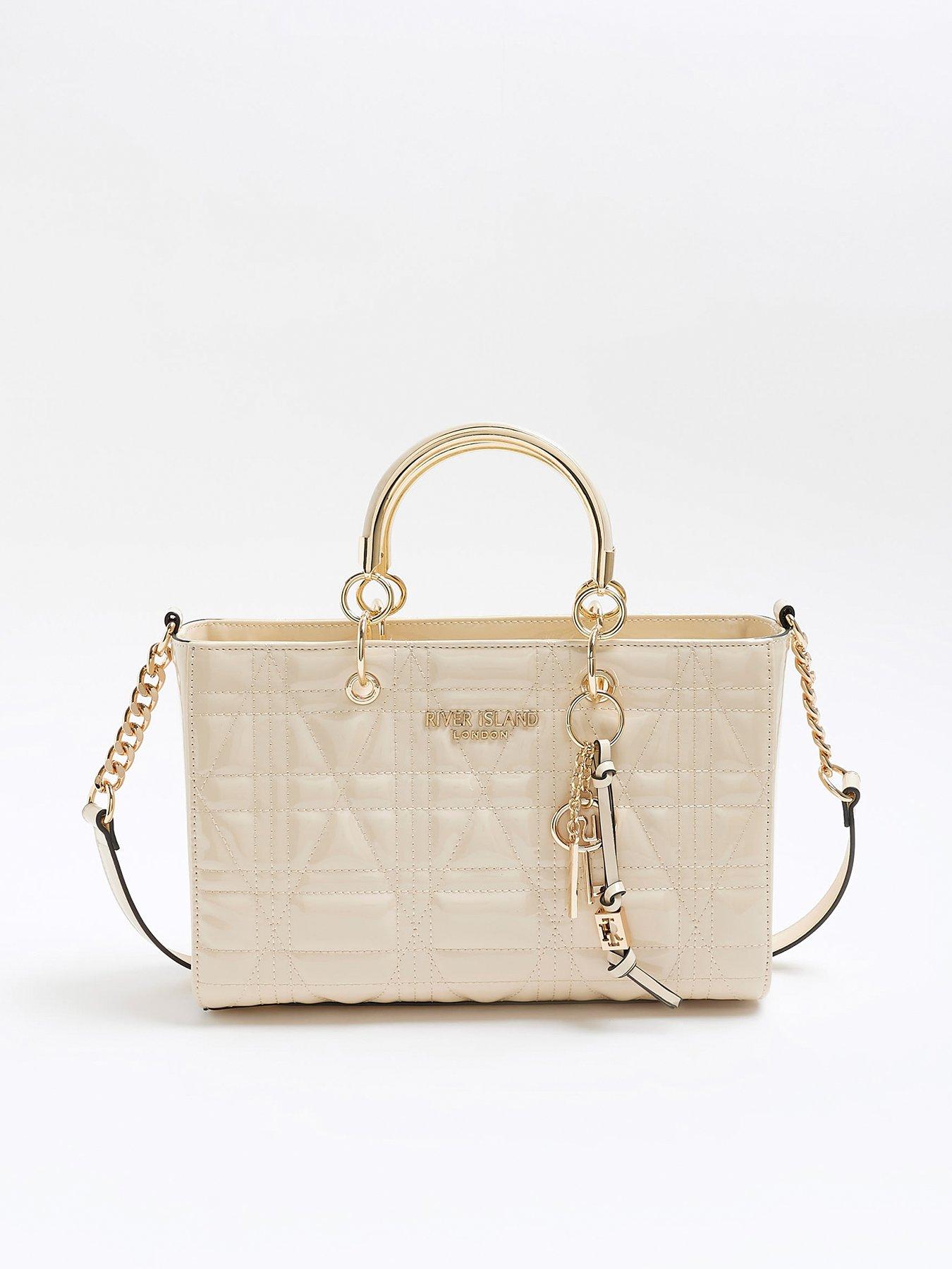 Cream river island on sale bag