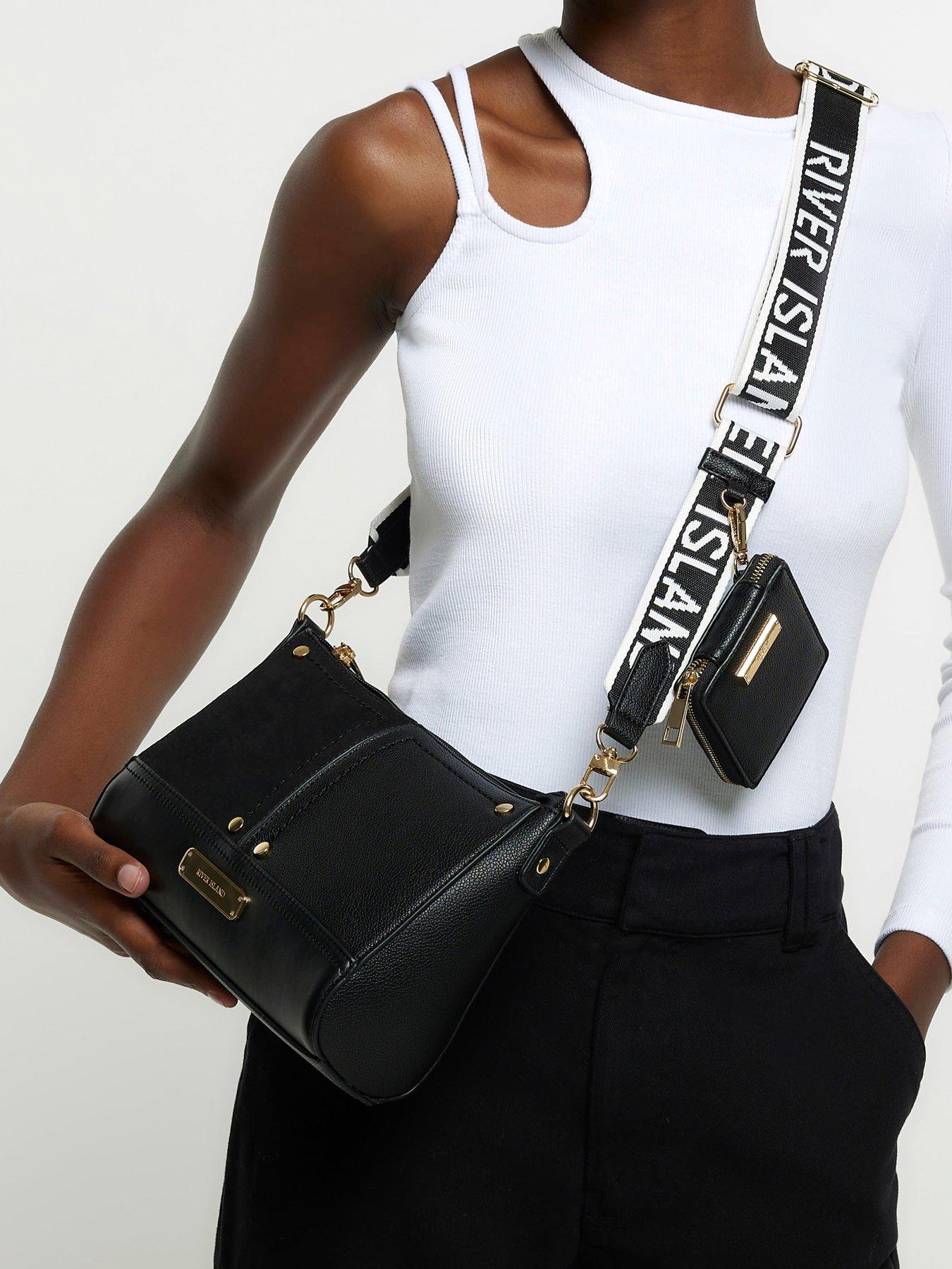 River island black sales cross body bag