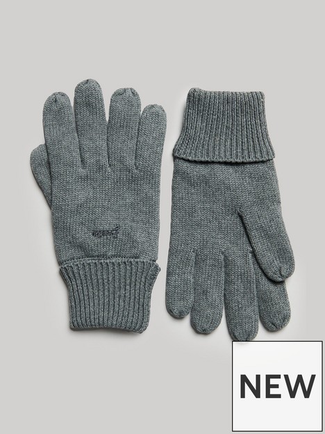 superdry-vintage-logo-gloves-grey