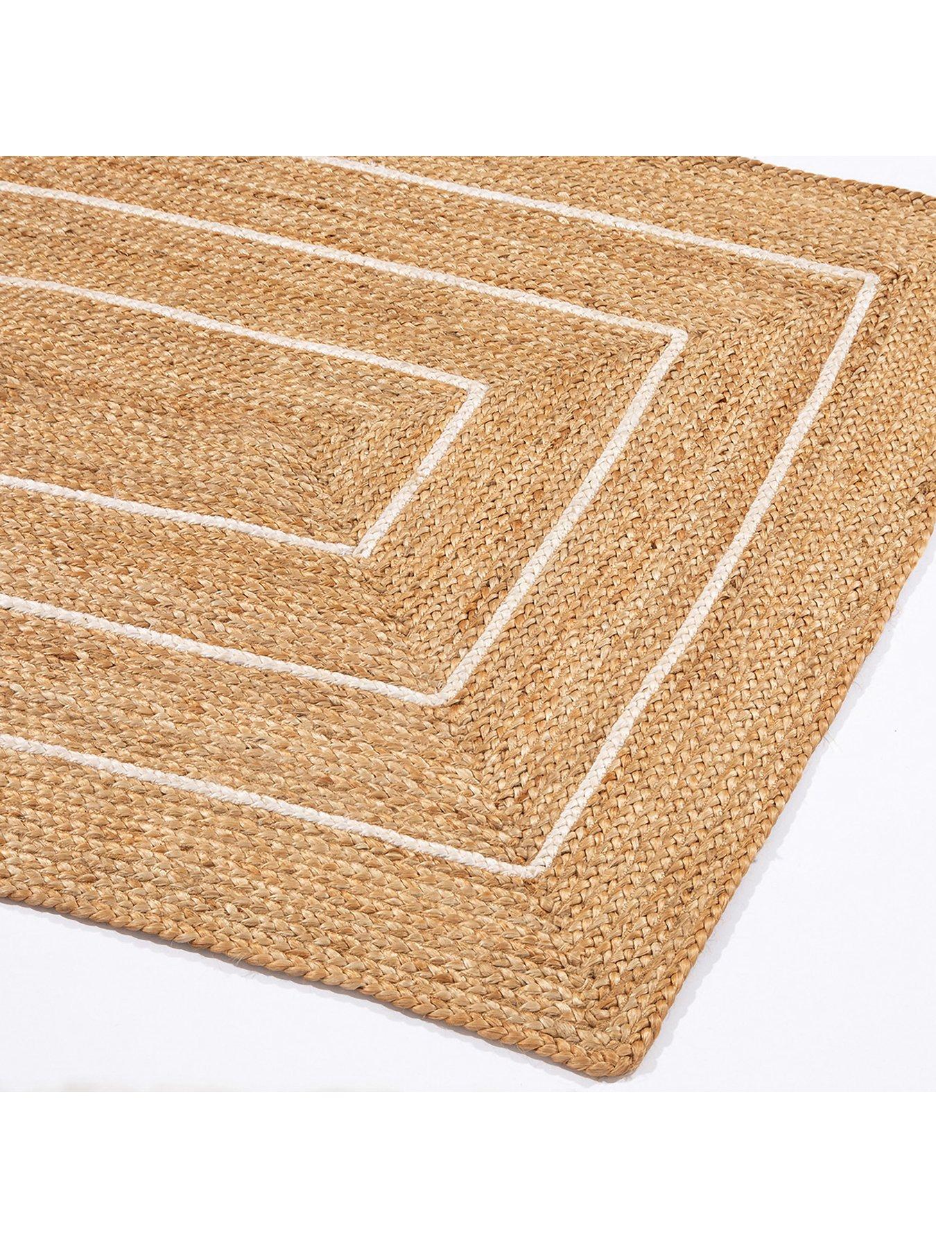 Image 3 of 5 of Esselle Naturelle Prestbury Natural Border Hand-Braided Rug