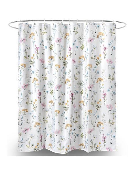 aqualona-summer-floral-shower-curtain