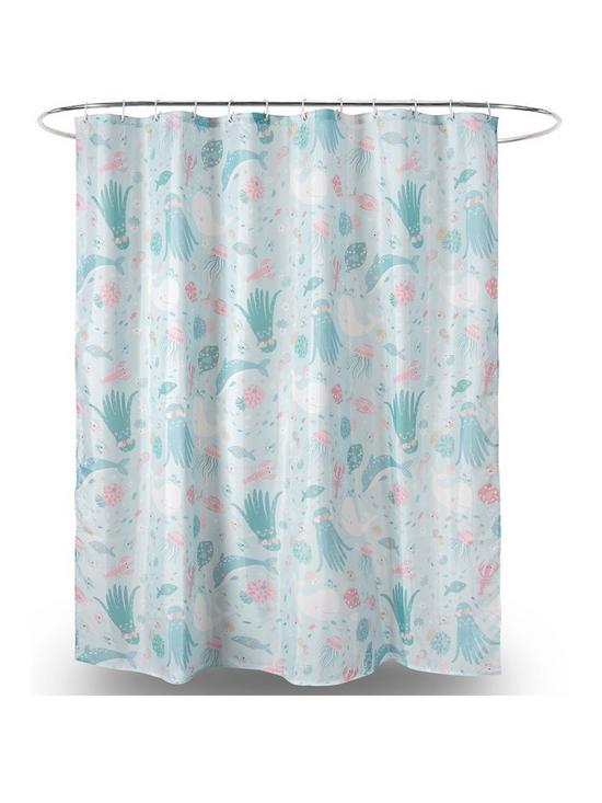 front image of aqualona-under-the-sea-shower-curtain