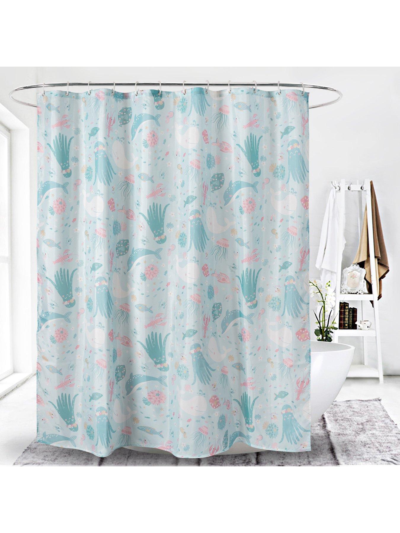Image 2 of 2 of AQUALONA Under The Sea Shower Curtain