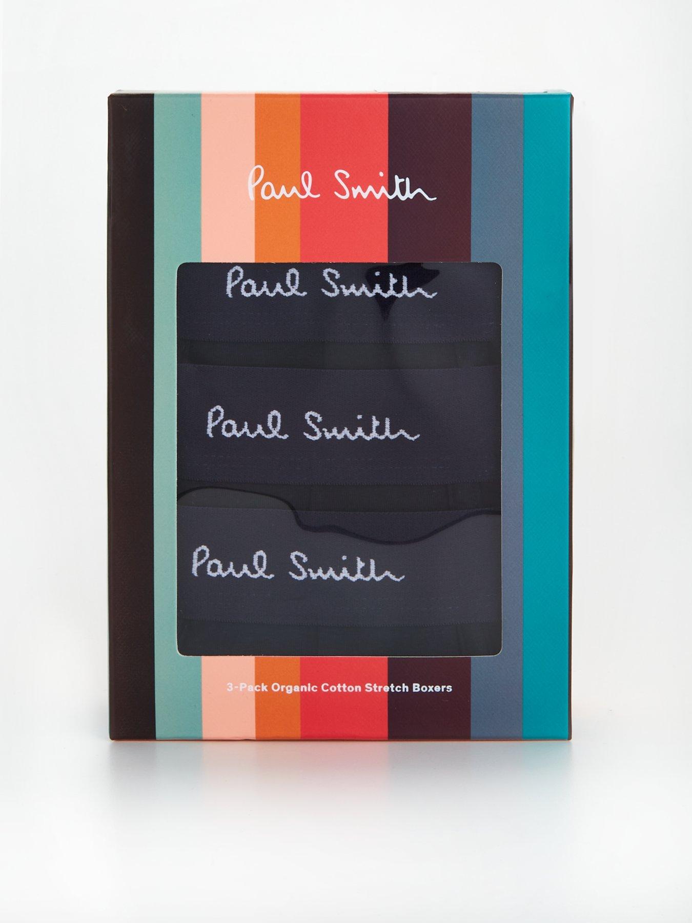 PS PAUL SMITH Men's 3 Pack Trunks - Black | Very.co.uk