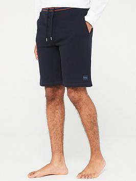 ps paul smith stripe waistband shorts - navy