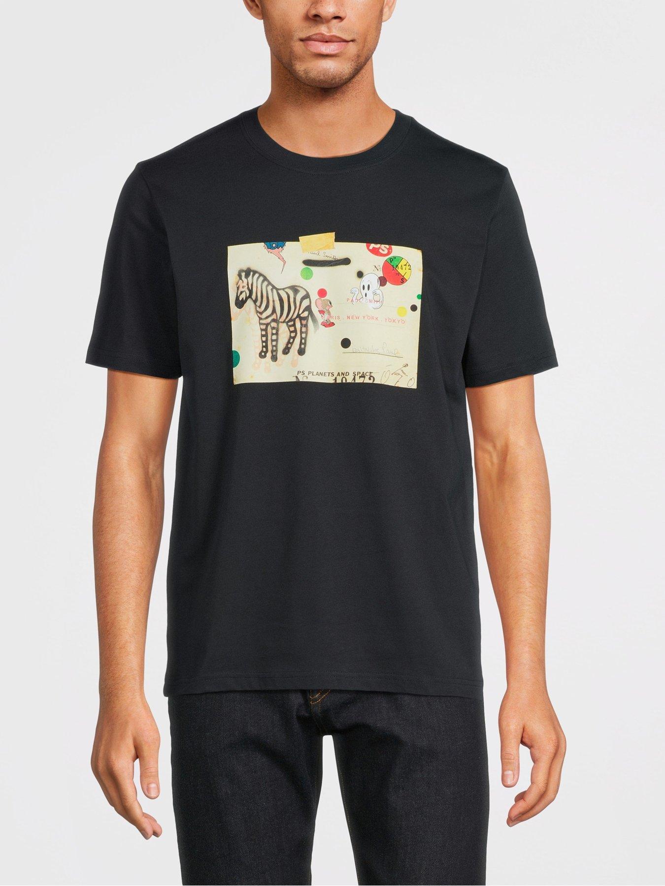 PS PAUL SMITH Zebra Card T-shirt - Black