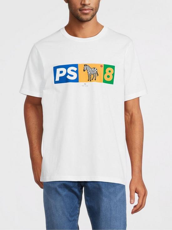 front image of ps-paul-smith-p8-t-shirt-whitenbsp