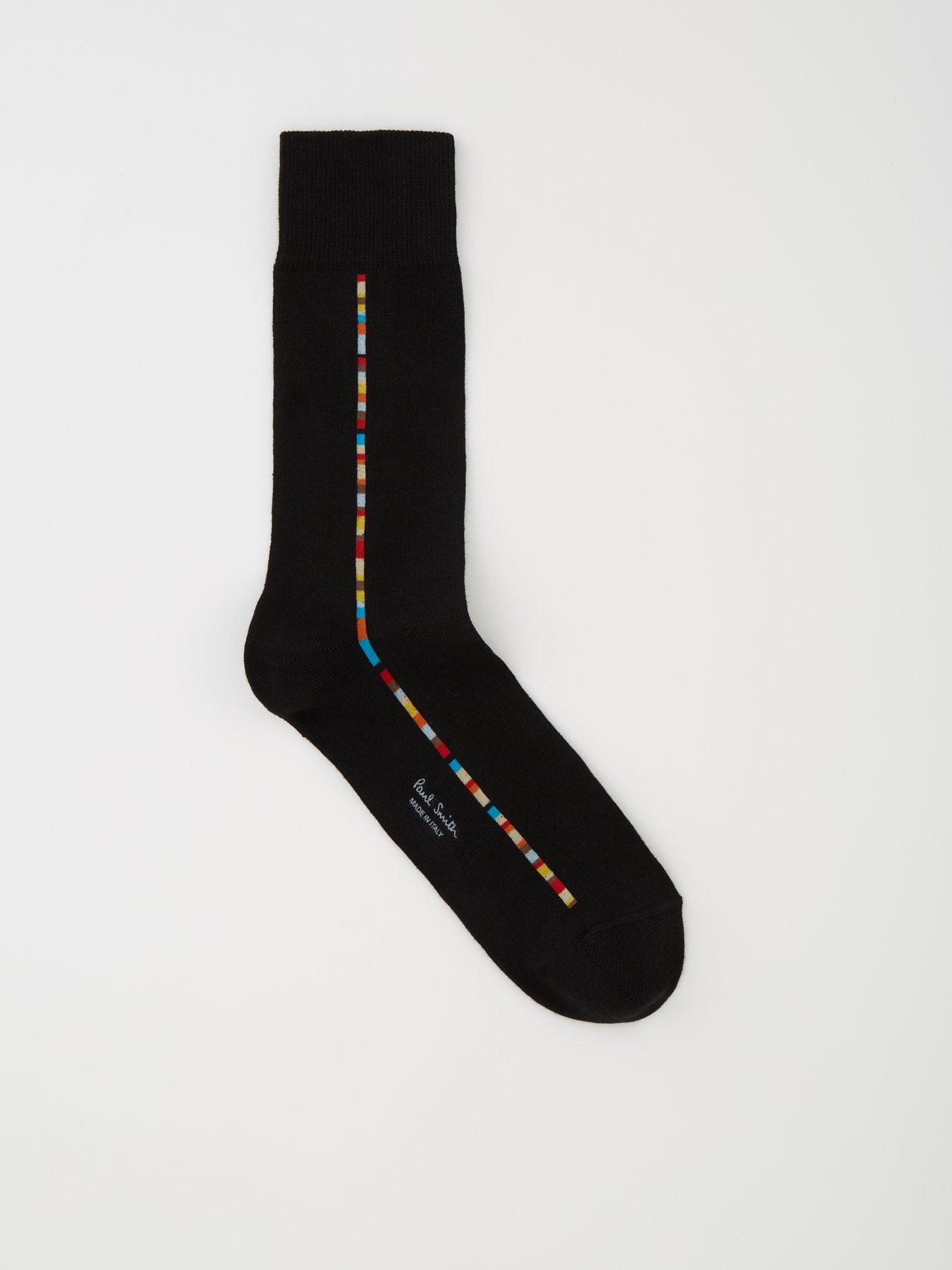 Ps Paul Smith Single Stripe Socks - Black
