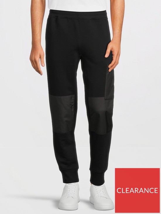 front image of ps-paul-smith-mix-media-sweatpants-black