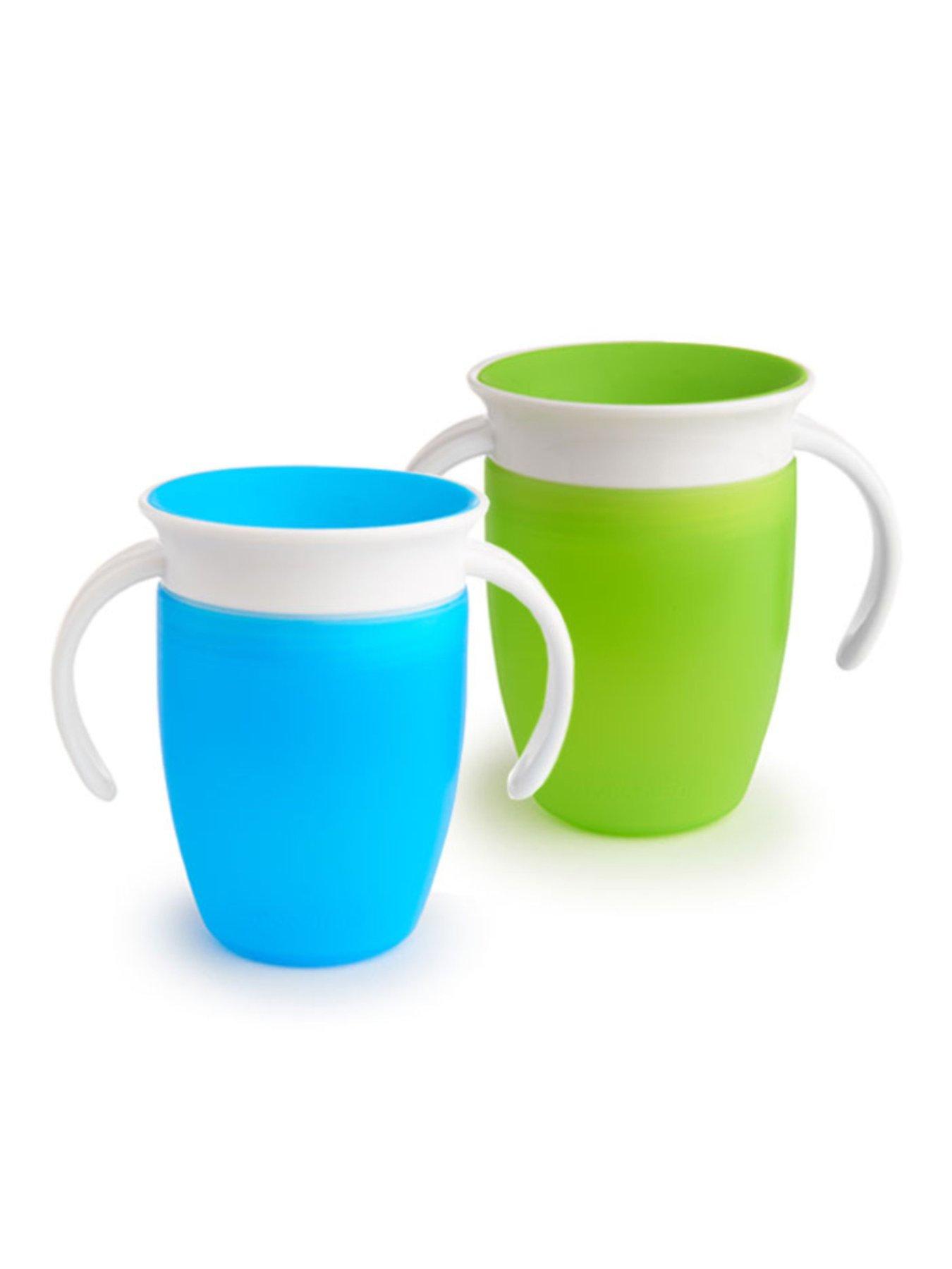 undefined Miracle 360 Trainer Cup, 7oz/207ml- 2 Pack (Blue/Green)