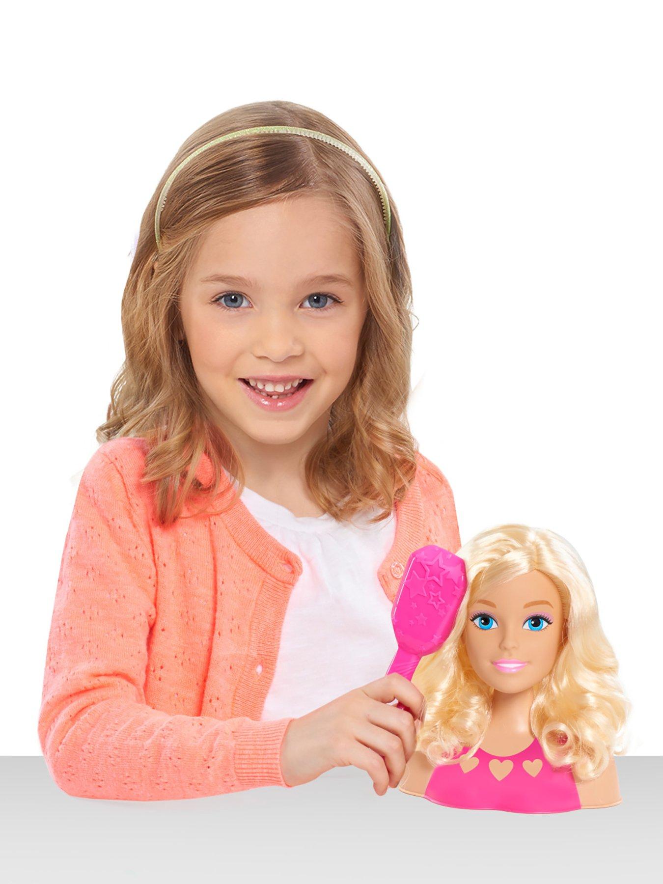 Barbie Doll Styling Head, Blond Hair With 20 Colorful Accessories