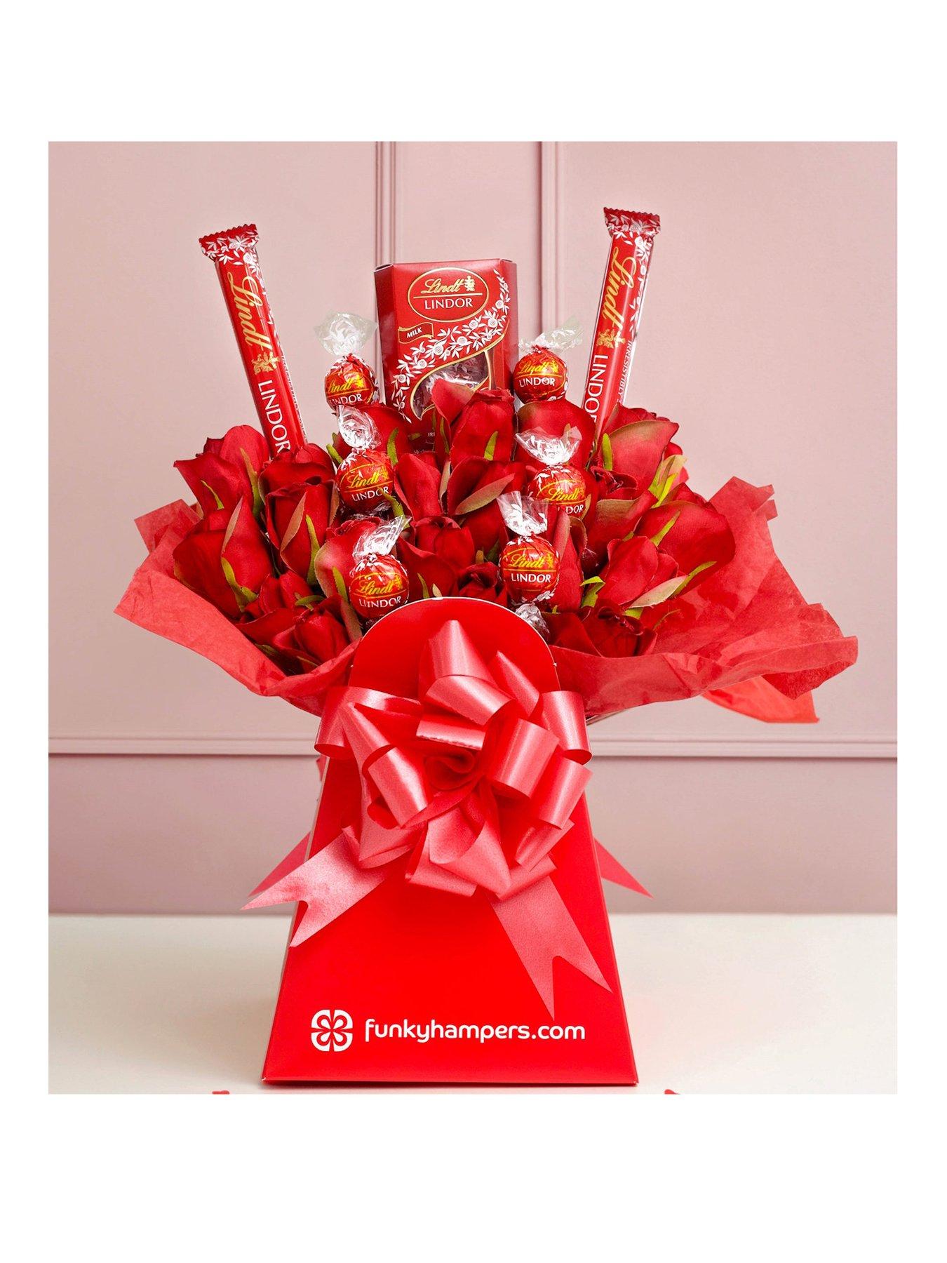 Product photograph of Lindt Lindor Chocolate Bouquet from very.co.uk