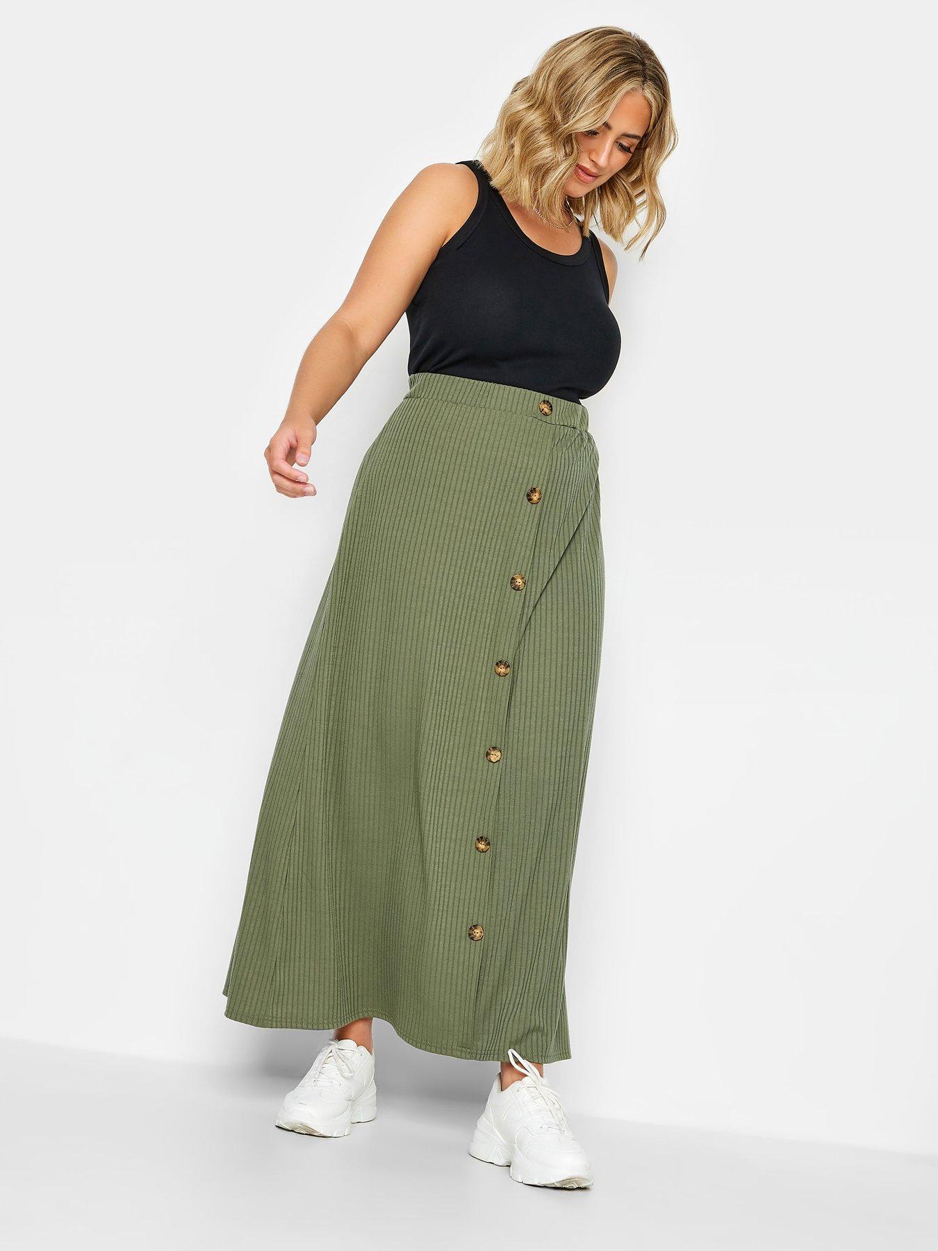 Button down shop skirt maxi