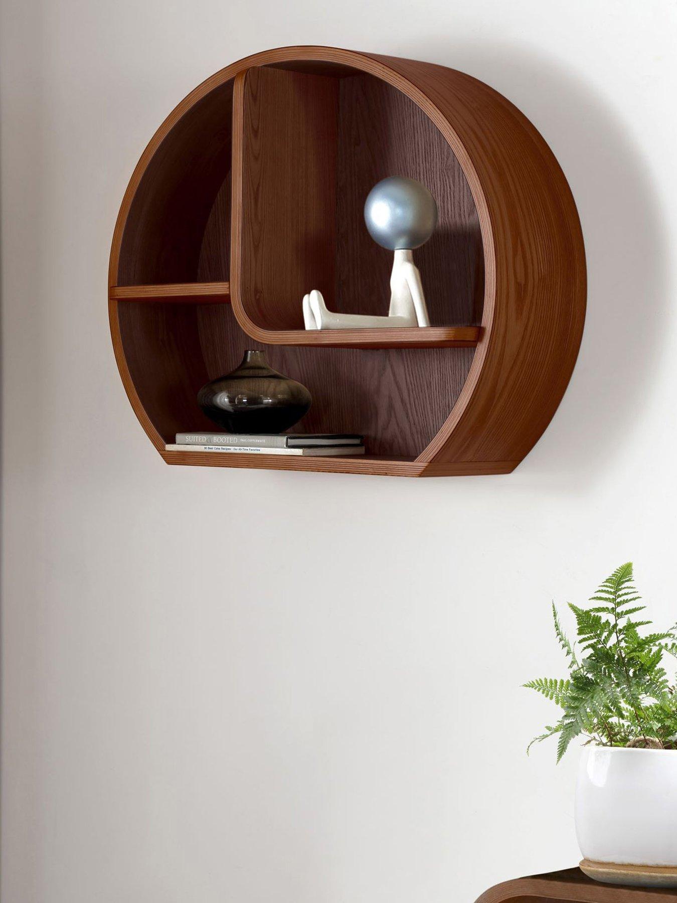undefined San Francisco Wall Shelf - Real Wood Veneer