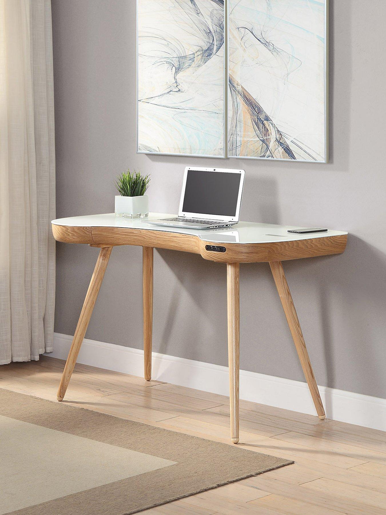 undefined San Francisco Smart Desk with Speakers - Real Wood Veneer