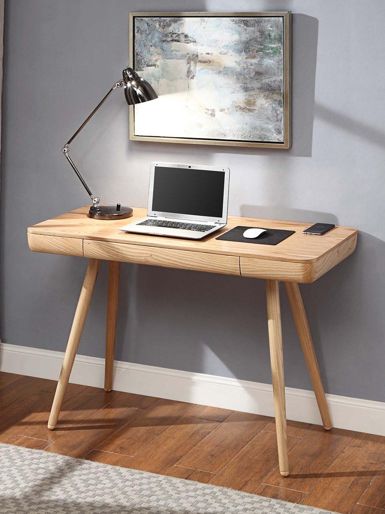 Product photograph of Jual San Francisco Executive Desk - Oak from very.co.uk