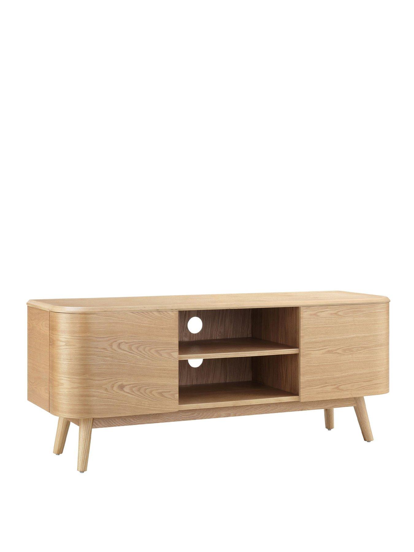 Image 2 of 4 of Jual Oslo 2 Door TV Stand &nbsp;- Real Wood Oak&nbsp;Veneer