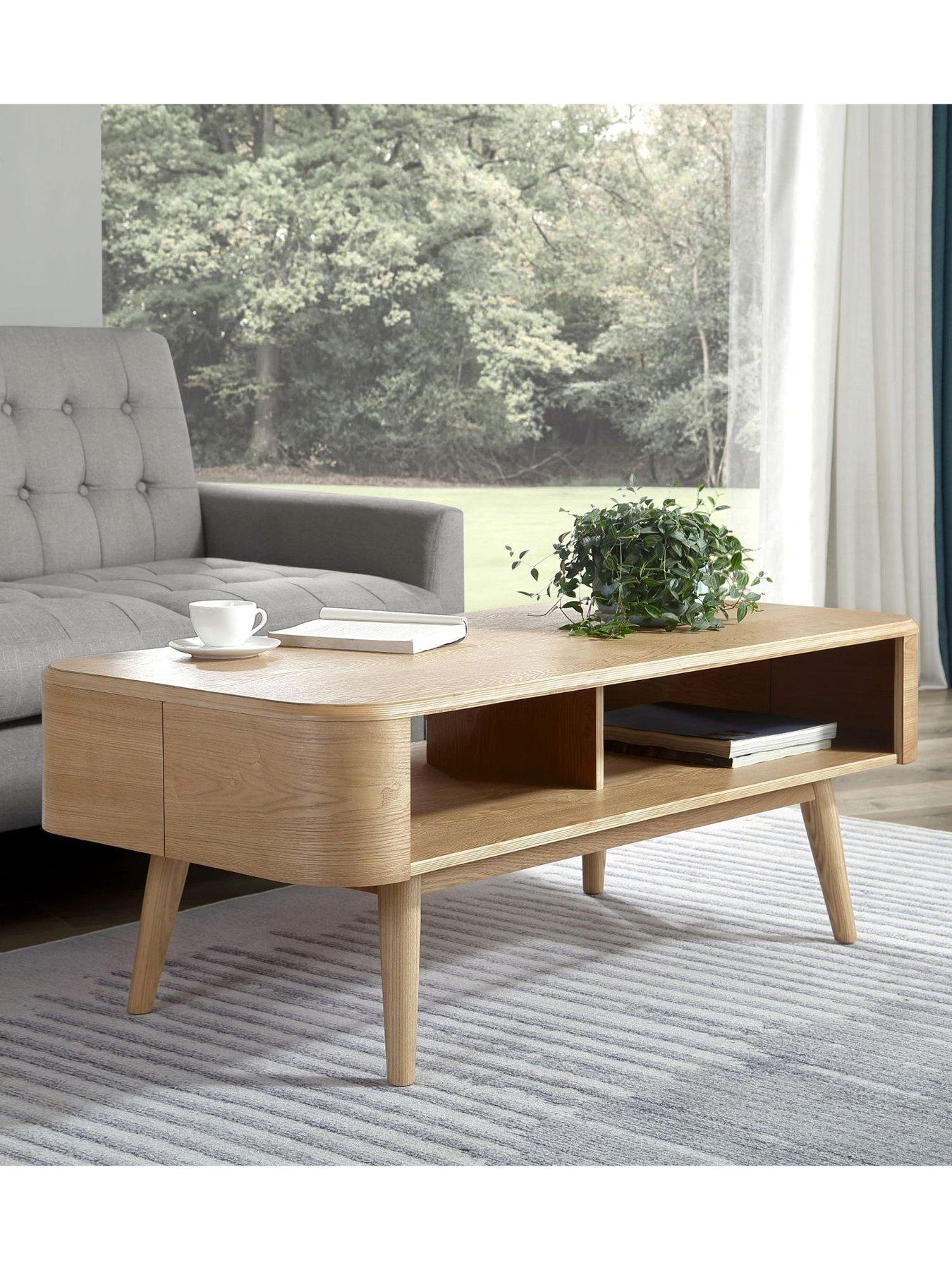 Jual Oslo Coffee Table - Real Wood Oak Veneer