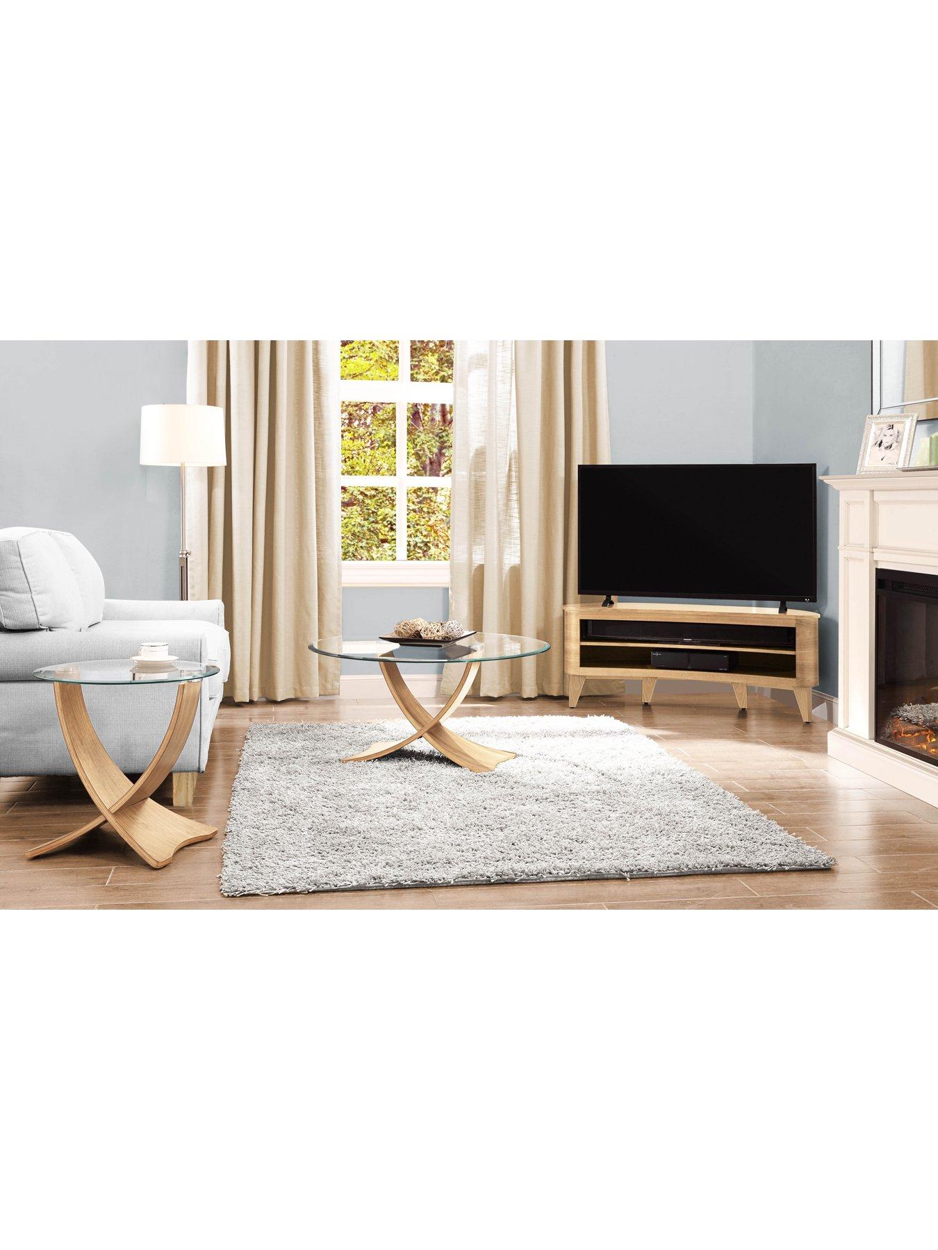 Image 3 of 3 of Jual Siena Glass Coffee Table - Real Wood Veneer