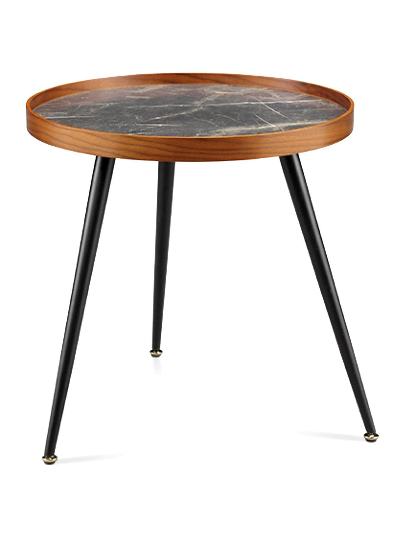 Image 2 of 5 of Jual Siena Lamp&nbsp;Table - Black/Walnut&nbsp;- Real Wood Veneer