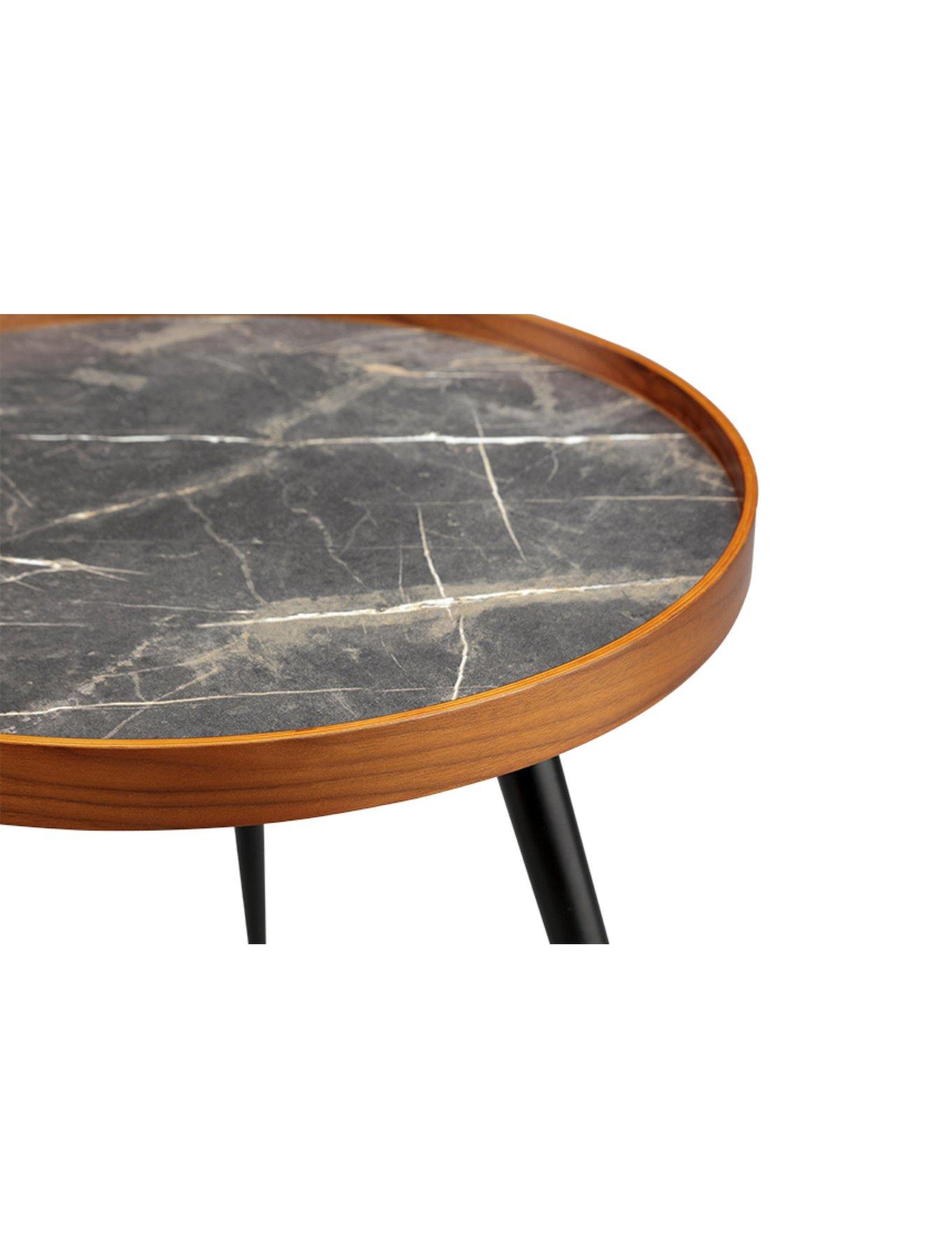 Image 5 of 5 of Jual Siena Lamp&nbsp;Table - Black/Walnut&nbsp;- Real Wood Veneer