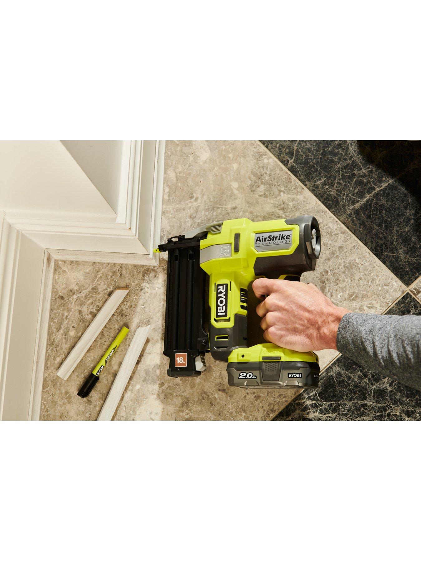 Ryobi 18v 2025 cordless 18g nailer