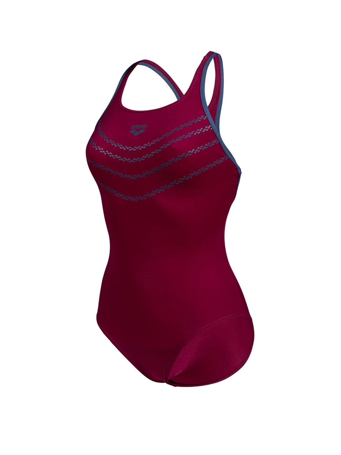 Image 6 of 6 of Arena Women's Losange V Swimsuit Swim Pro Back - Red