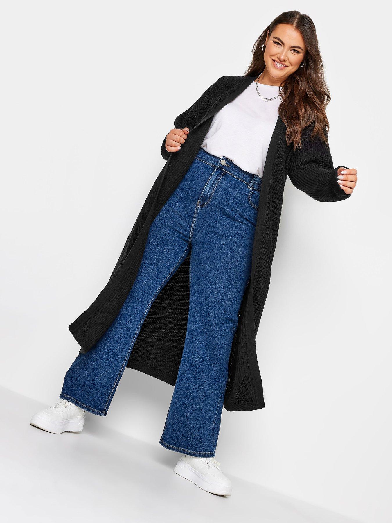 Image 5 of 5 of Yours Opp Cardigan Maxi Length - Black