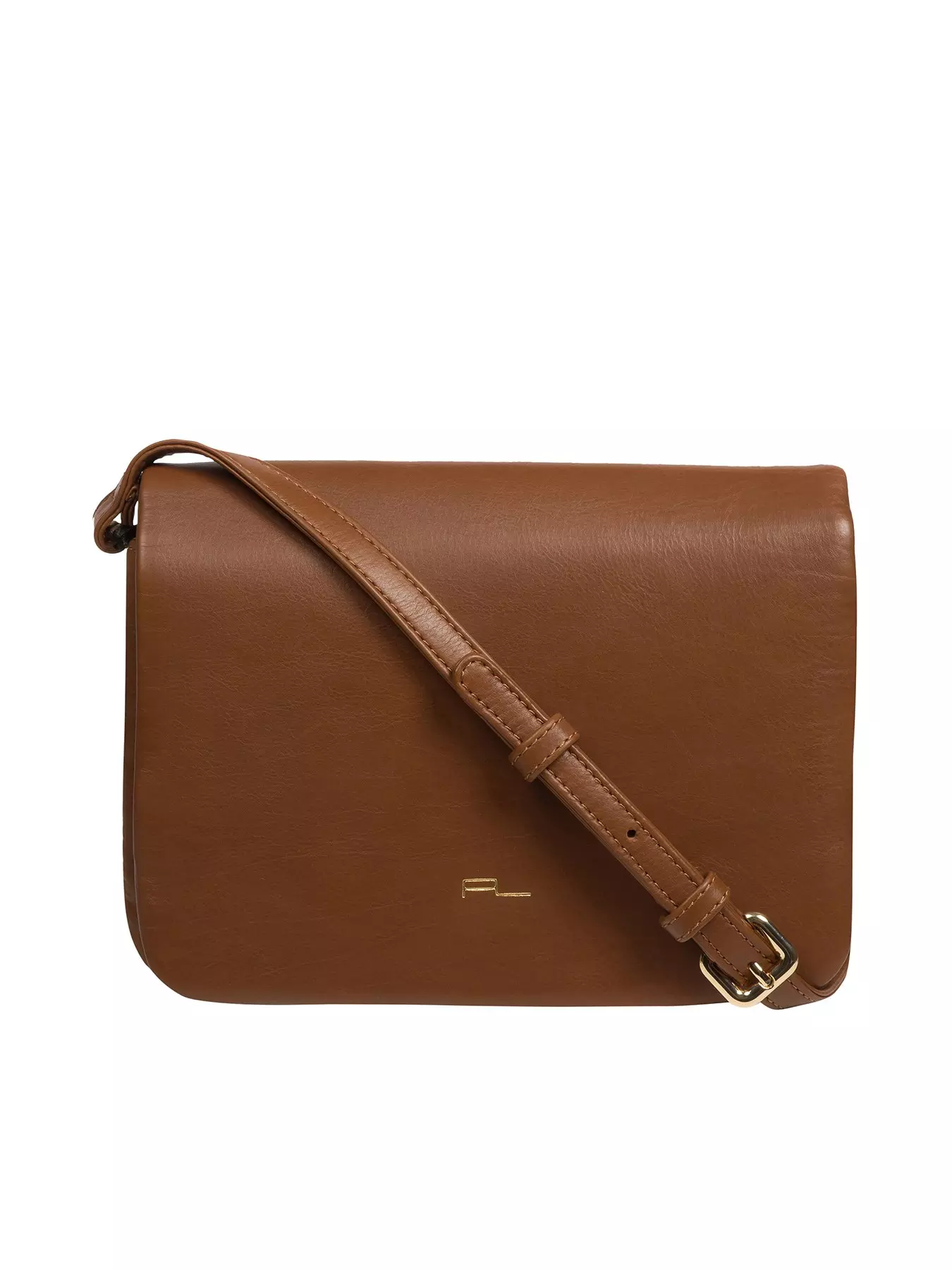 Calvin Klein Frida Signature Small Crossbody in Brown