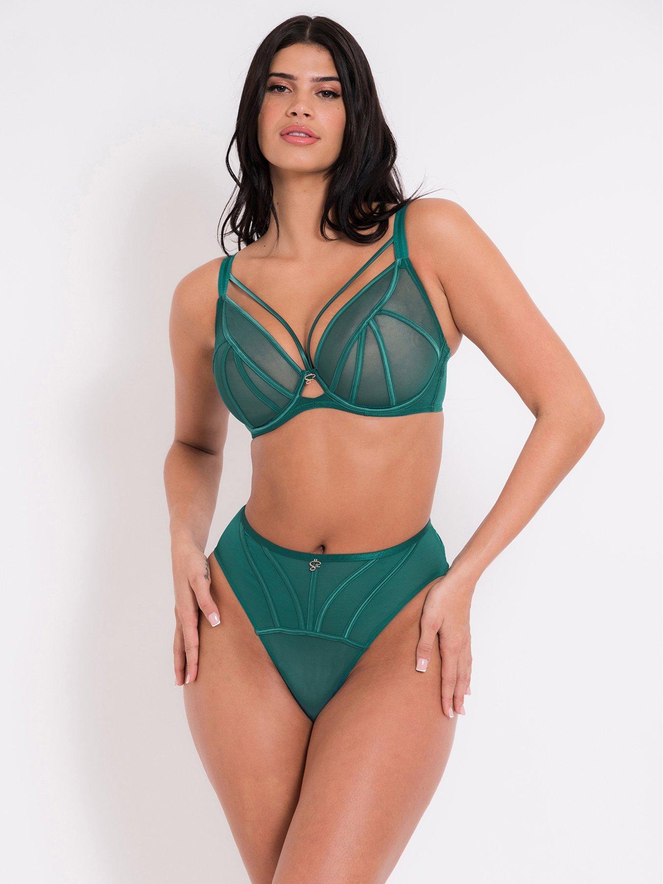 Sexy lingerie Women Neon Green Female Underwear Intimate Bra and