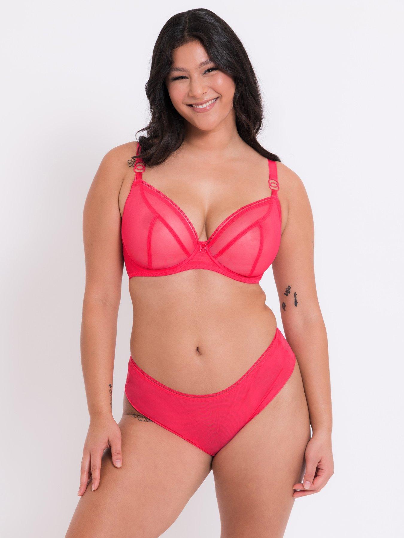 Elomi Brianna UW Plunge Bra Very Pink  Lumingerie bras and underwear for  big busts