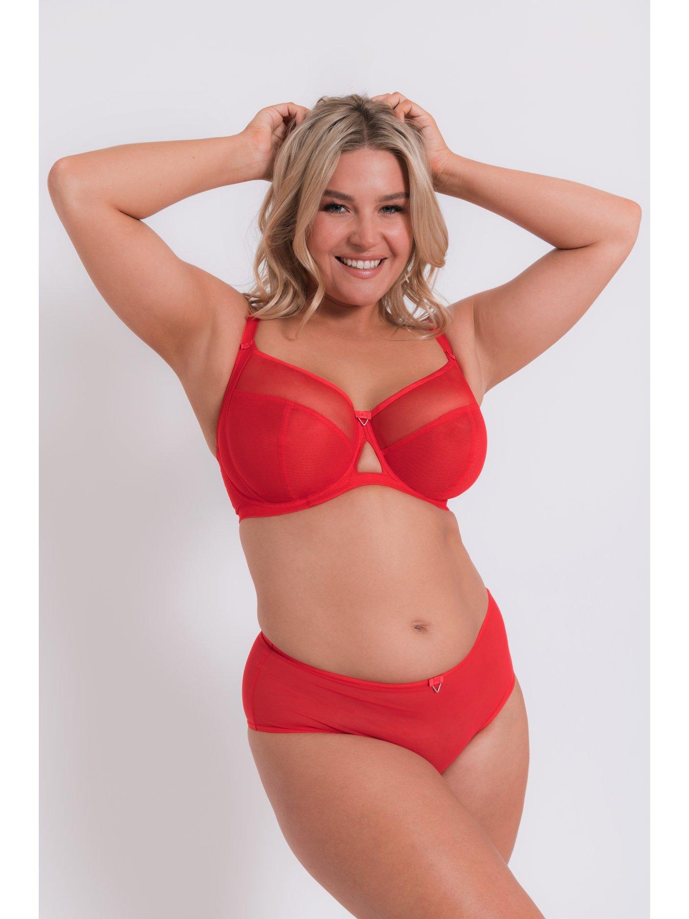 Curvy Kate Victory 4 Part Balcony Bra - Red