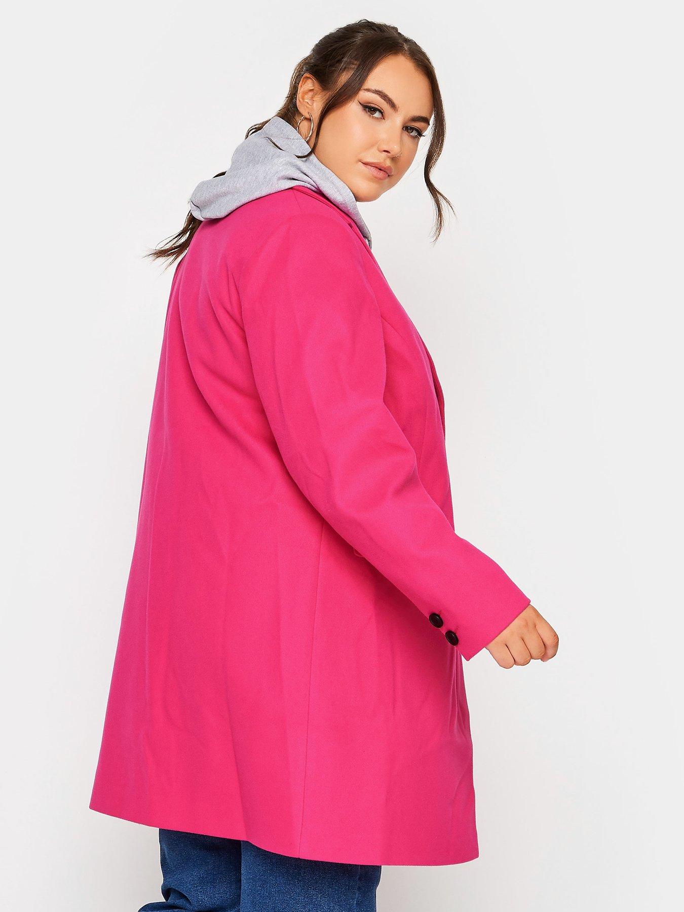 Hot pink coat uk shop