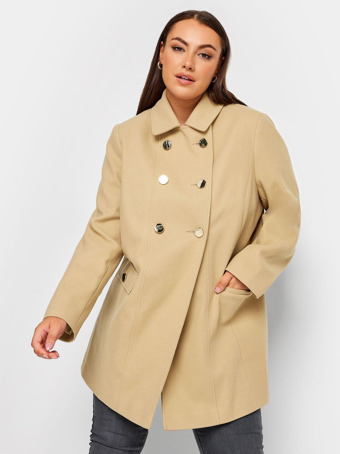 Beige peacoat on sale