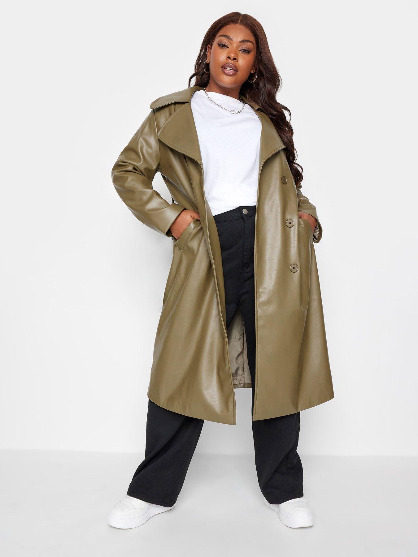 Plus size trench coats with hood online