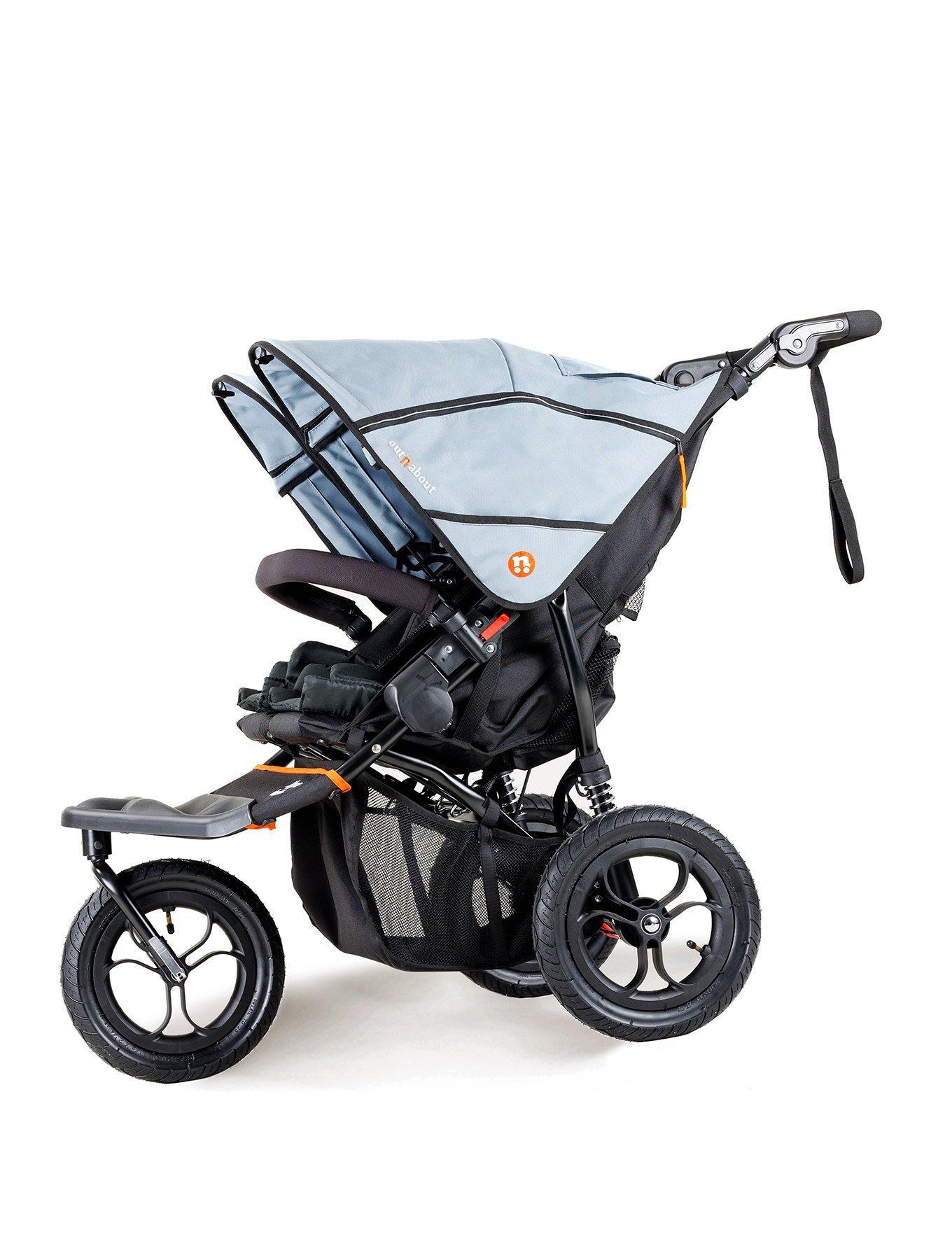 Out n About Nipper Double V5 Pushchair Rocksalt Grey very