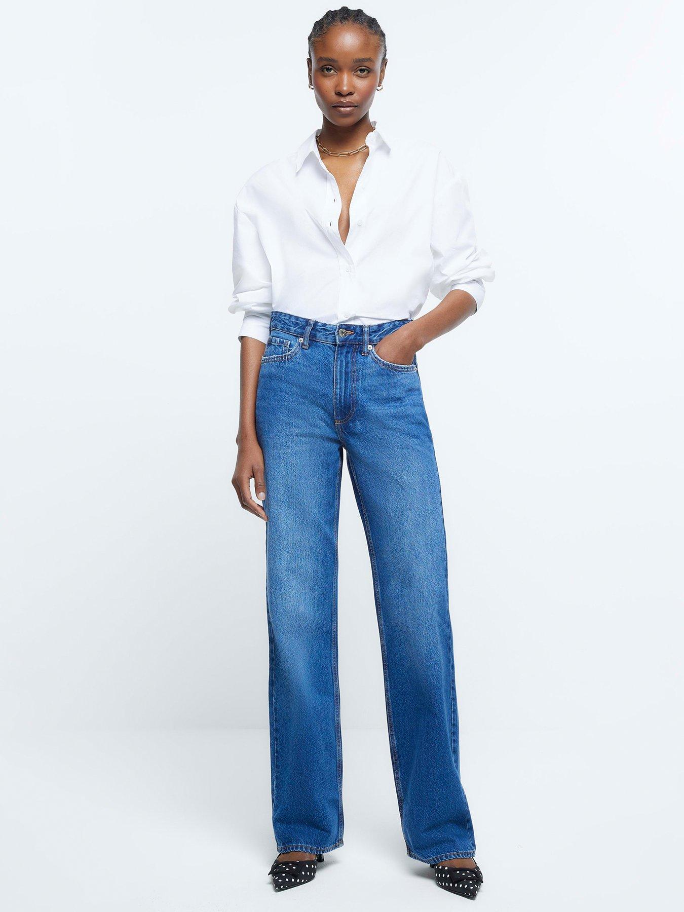 WIDE LEG JEANS - Blue