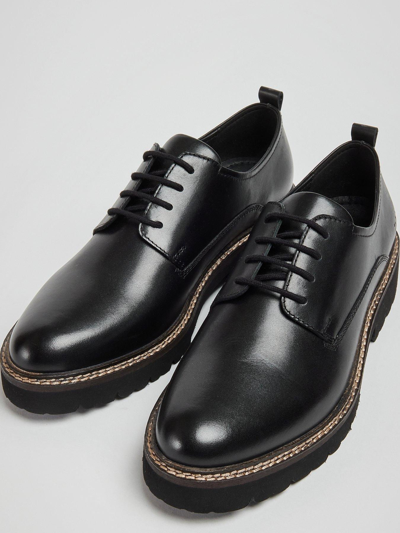 Kris Lace Up Leather Shoes Black