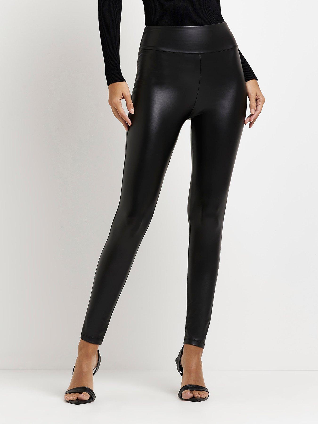 Black Dull All Over Foil Knit Pleather Substitute  Pleather, Pleather  leggings, Texture graphic design