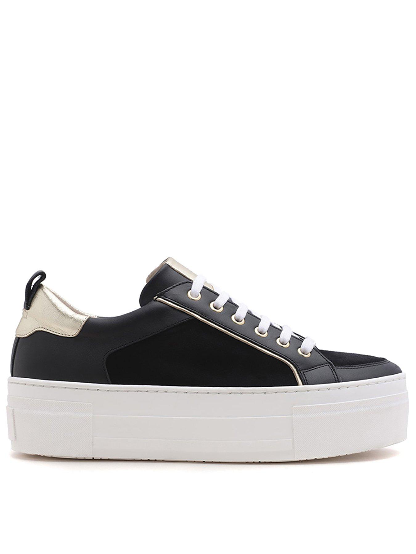 Black flatform cheap trainers uk