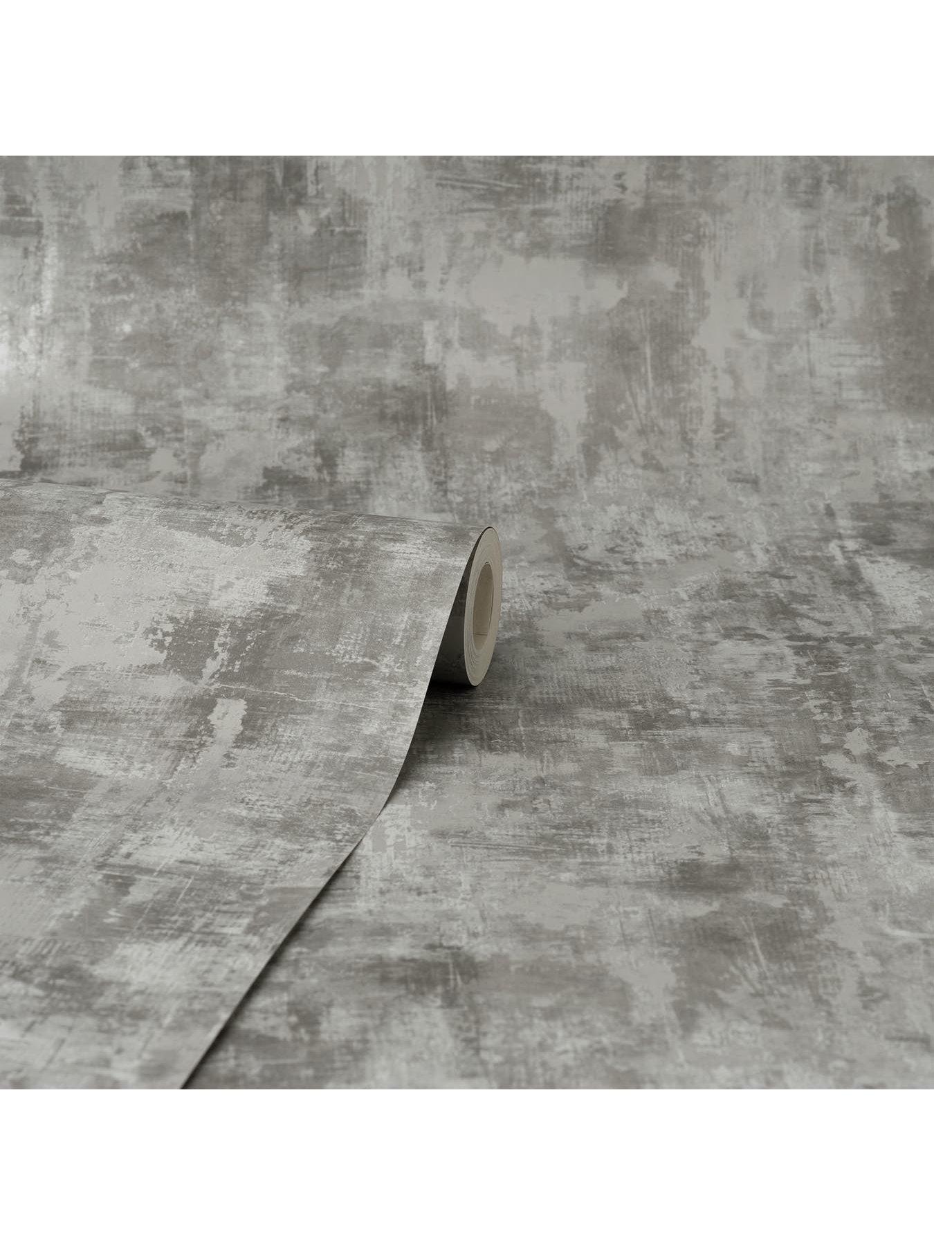 Image 4 of 5 of Fine Decor Sierra Plain Wallpaper - Grey