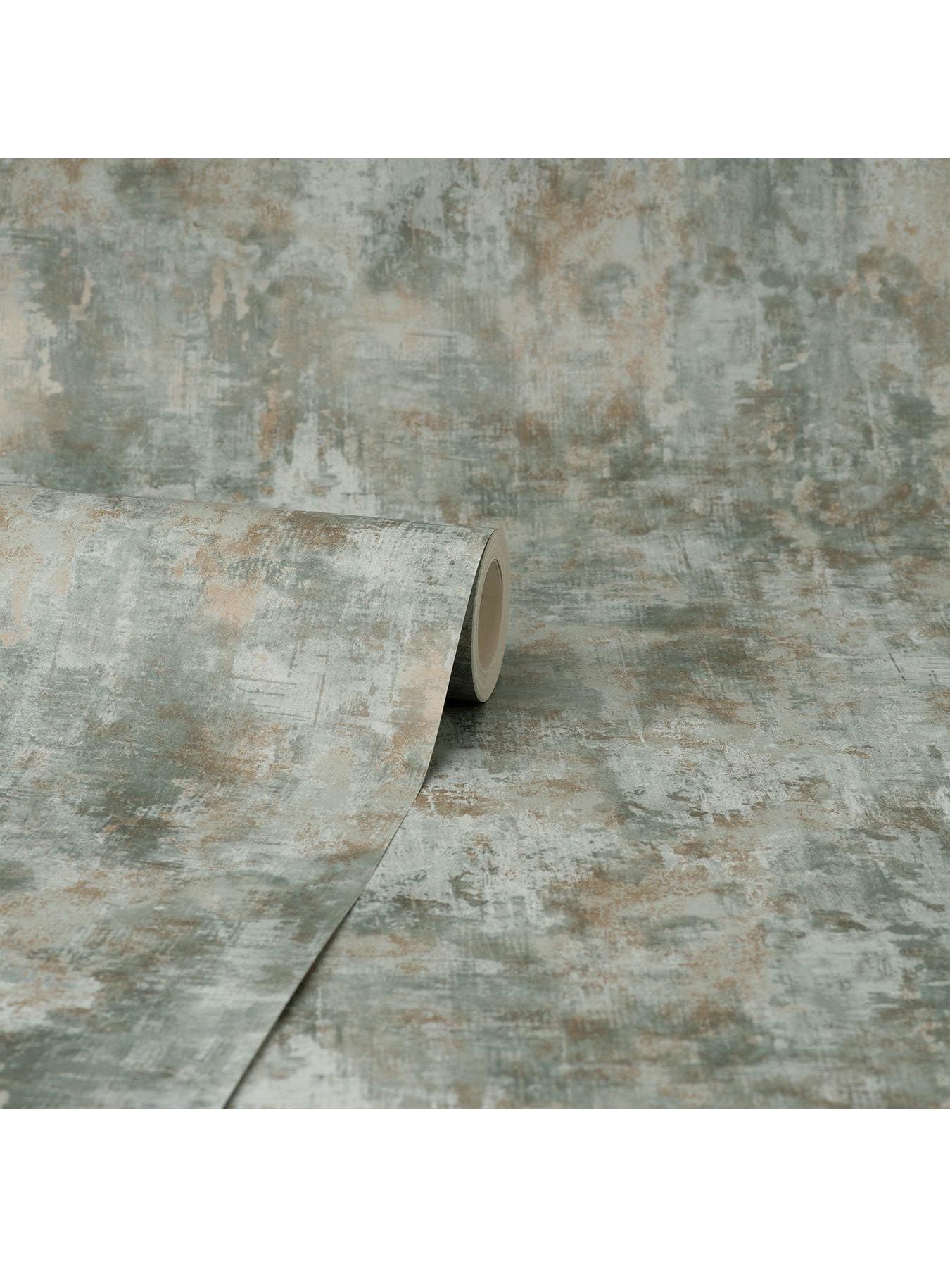 Image 4 of 5 of Fine Decor Sierra Plain Wallpaper -  Sage