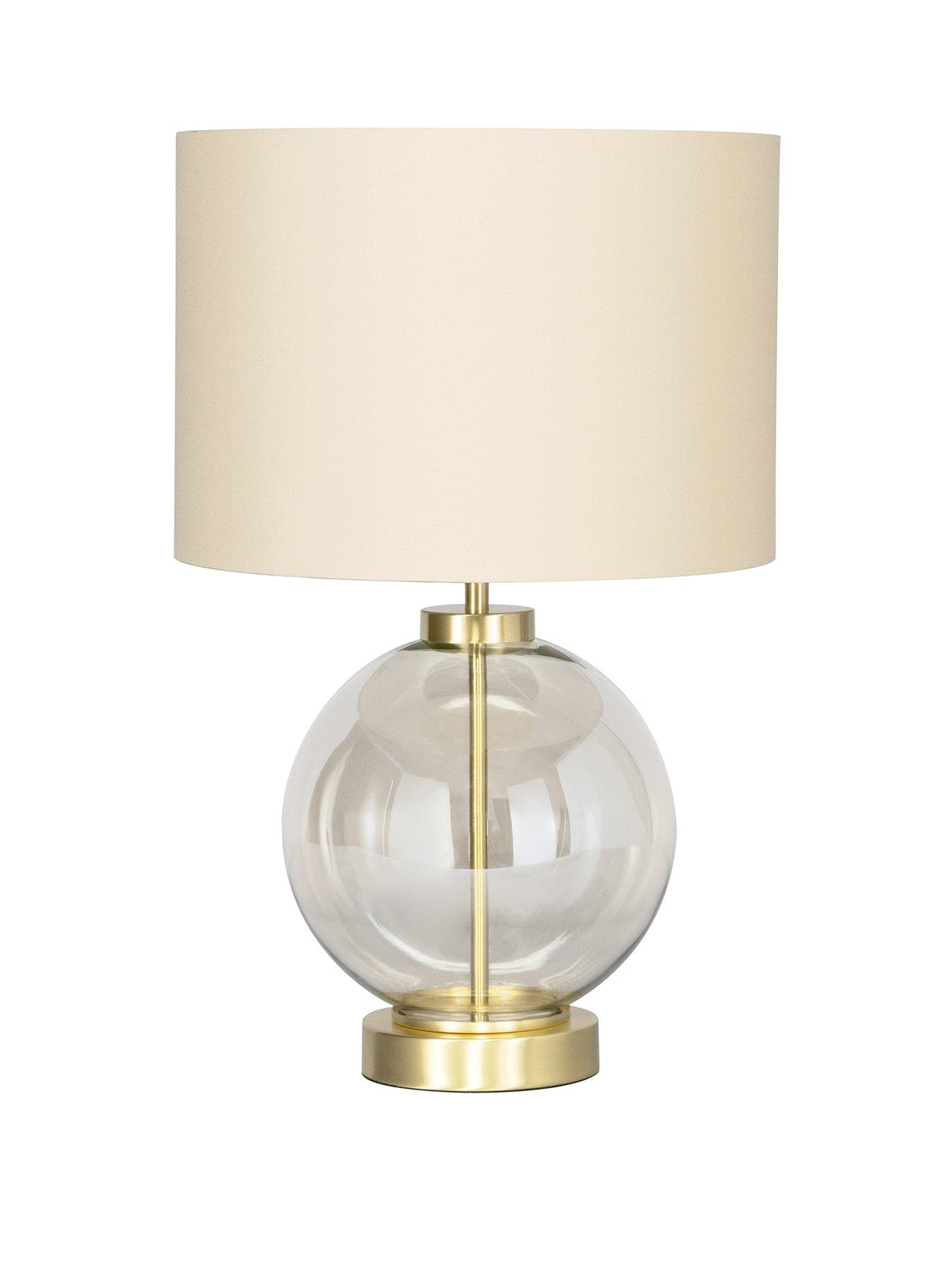 BHS Mini Metro Table Lamp - Satin Brass/Champagne