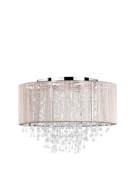 Product photograph of Bhs Viola Flush Ceiling Light from very.co.uk