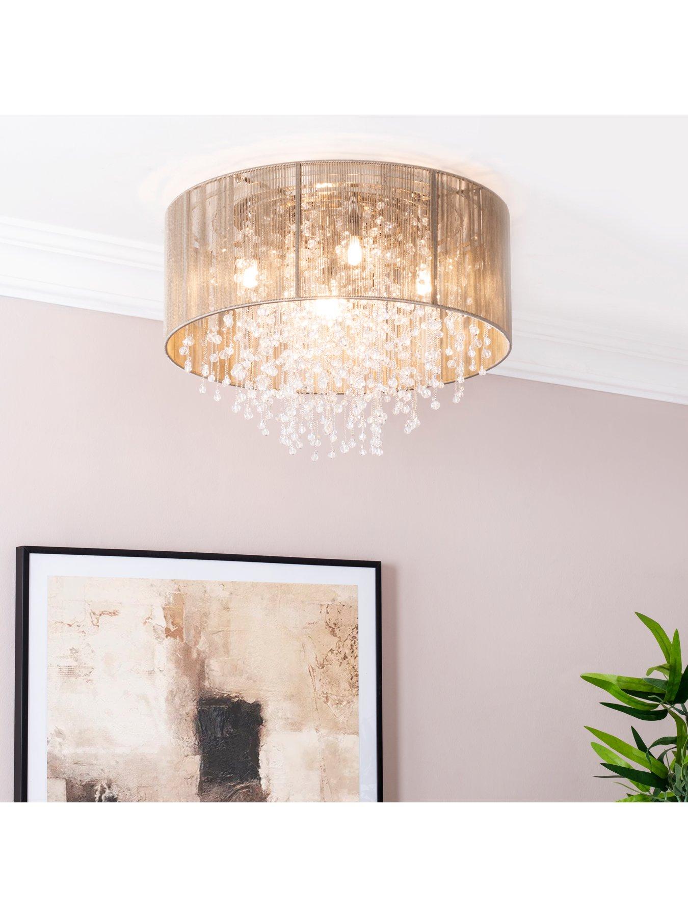 Image 5 of 5 of BHS Viola Flush Ceiling Light