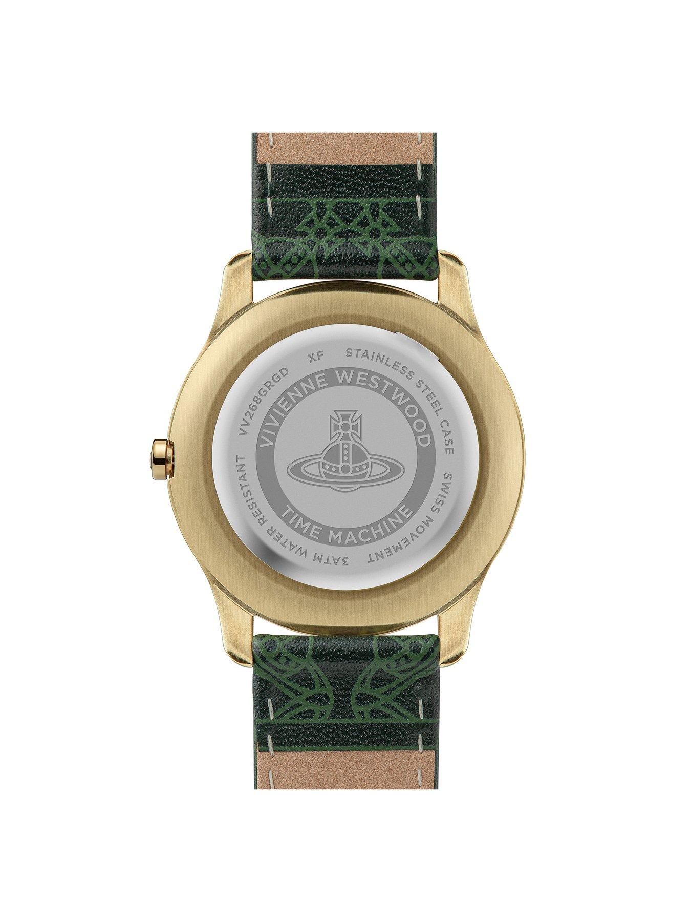 Image 3 of 5 of Vivienne Westwood Green Orb Dial Green Strap Watch