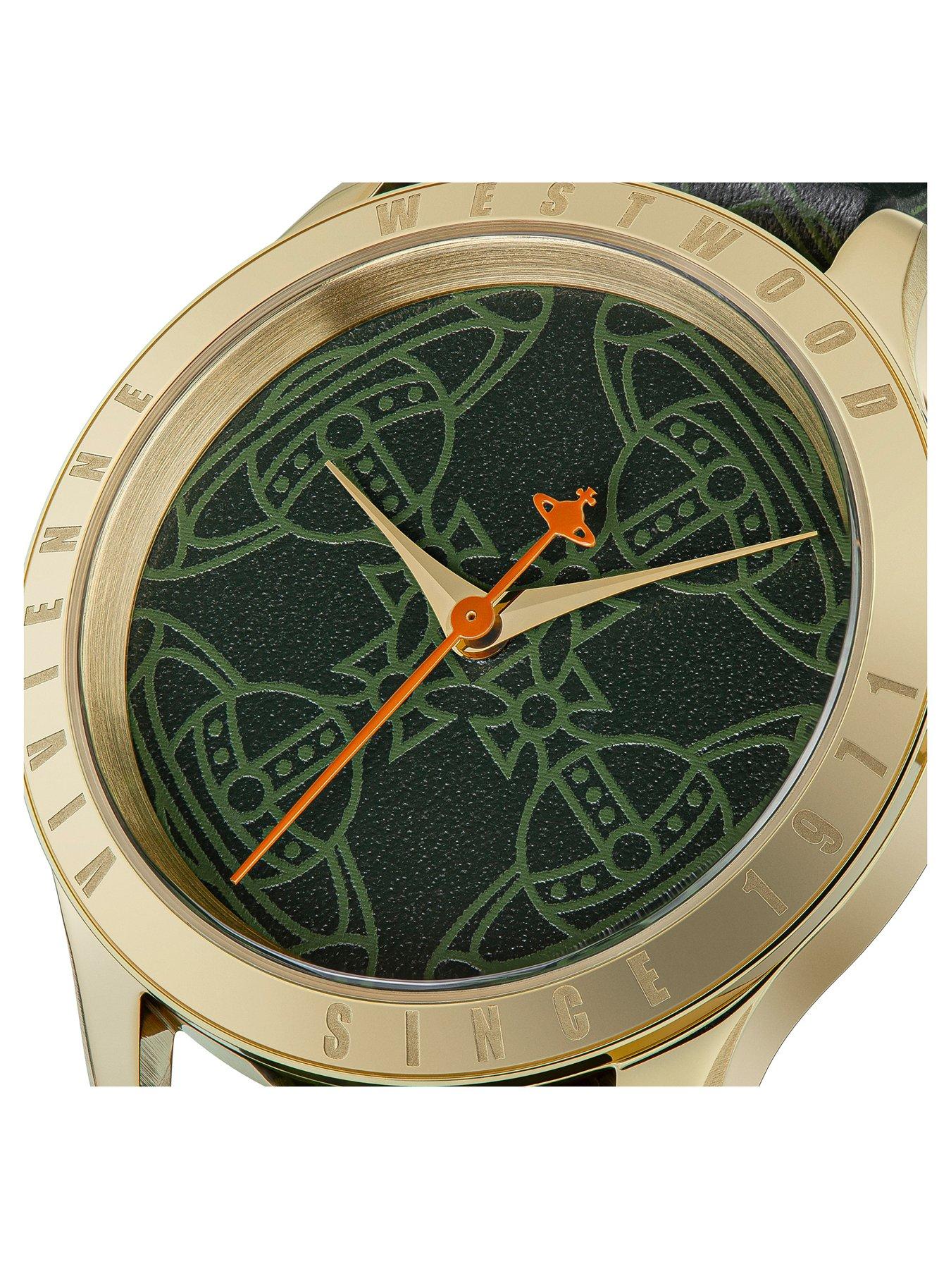 Image 4 of 5 of Vivienne Westwood Green Orb Dial Green Strap Watch