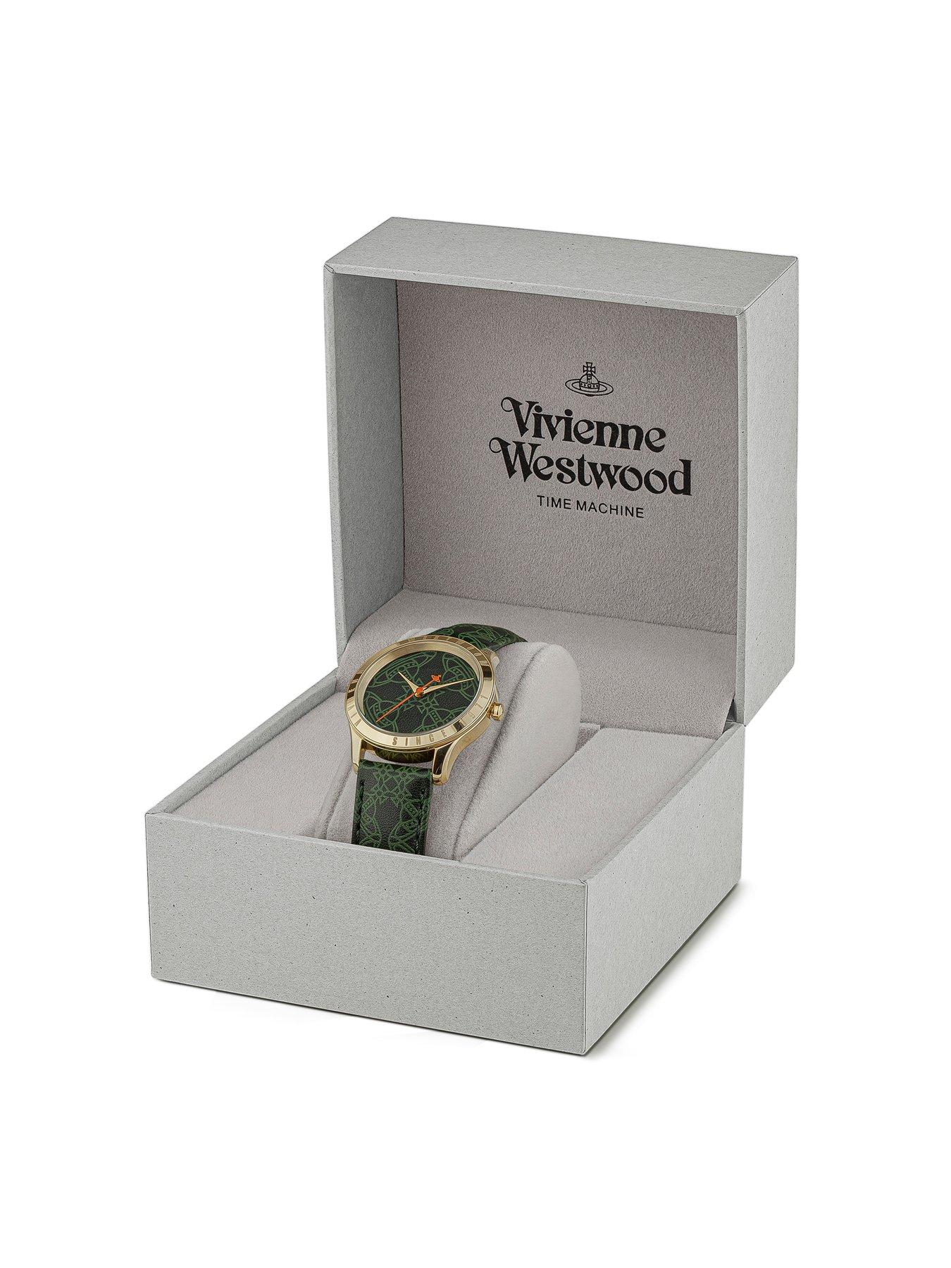 Image 5 of 5 of Vivienne Westwood Green Orb Dial Green Strap Watch